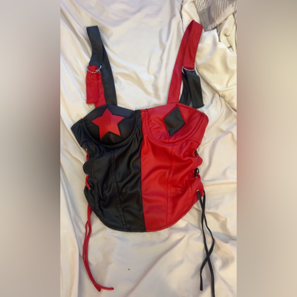 Spirit Halloween Harley Quinn Costume Top